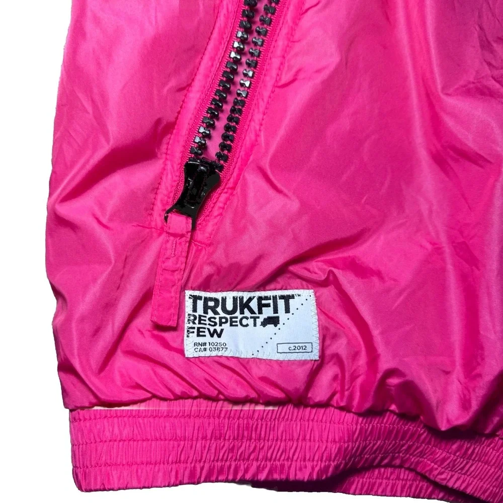 Trukfit Lil Wayne Hot Pink Sleeveless Pullover Hoodie‎ Graphic XL